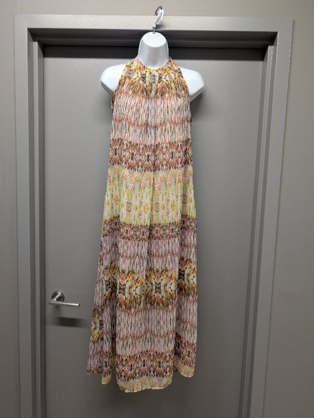 Made In USA Lavender Brown Multi Color Shift Dress